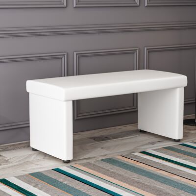 Bench aqua white