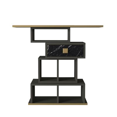 Console table Bertha anthracite marble look