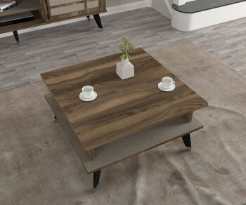 Table basse Logan noyer gris 5