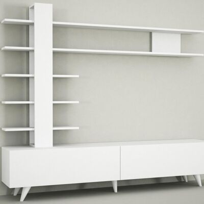 Mueble de pared Aleyna Blanco