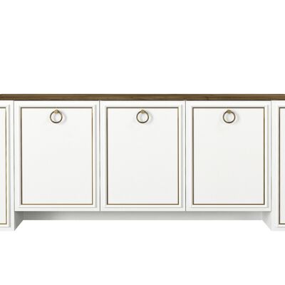 Sideboard Sansa white walnut