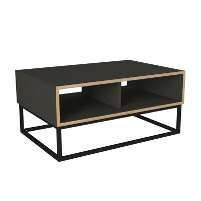 Dolores coffee table with metal feet Anthracite Safir