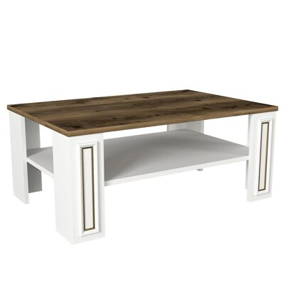 Coffee table Sansa white walnut