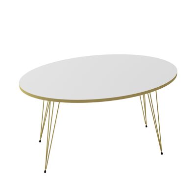 Table basse Ovale Blanc 20287860