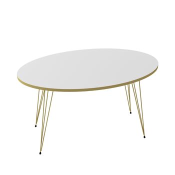 Table basse Ovale Blanc 20287860 1