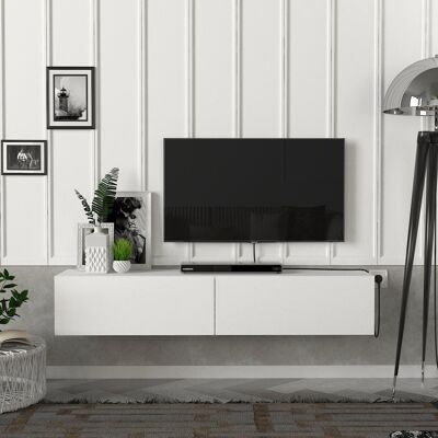 TV lowboard hanging Aristo white