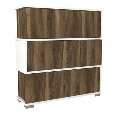 Shoe cabinet Napolyon white walnut