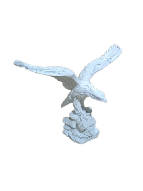 Skulptur Adler Weiß Marmoroptik