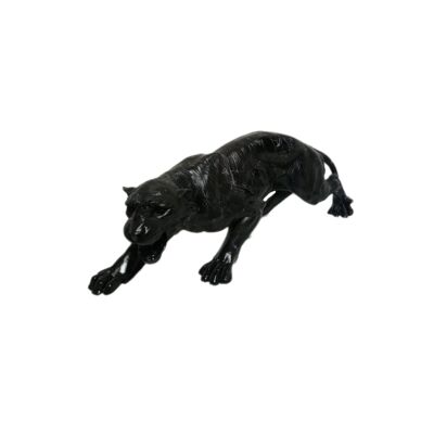 Sculpture Panther Black Marble Effect