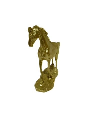 Sculpture cheval or 3