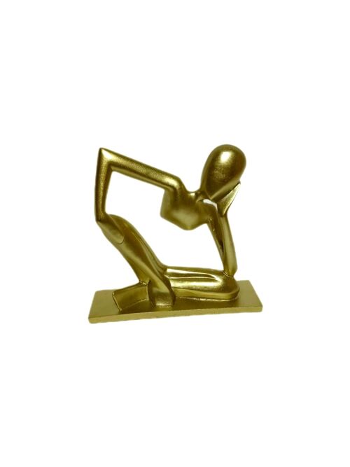 Skulptur Denkender Gold