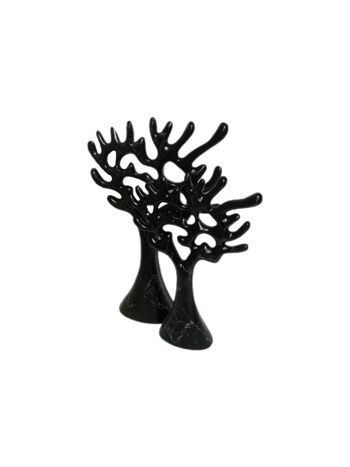 Sculpture Arbre Effet Marbre Noir 1