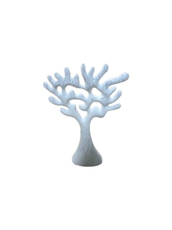 Sculpture Arbre Effet Marbre Blanc 3