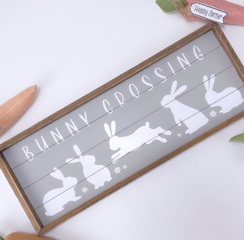 Exclusive Bunny Crossing Plaque