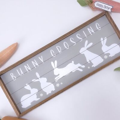 Exclusive Bunny Crossing Plaque