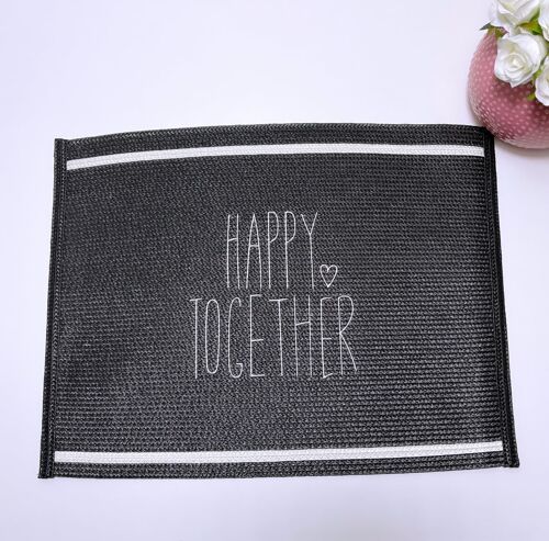 Wipeable Large Placemat - Happy Together