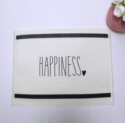 Wipeable Large Placemat - Happiness