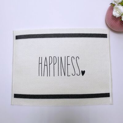 Wipeable Large Placemat - Happiness