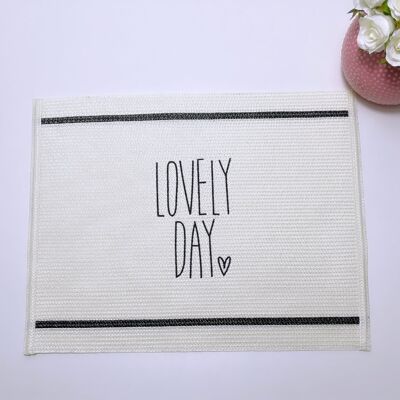 Wipeable Large Placemat - Lovely Day