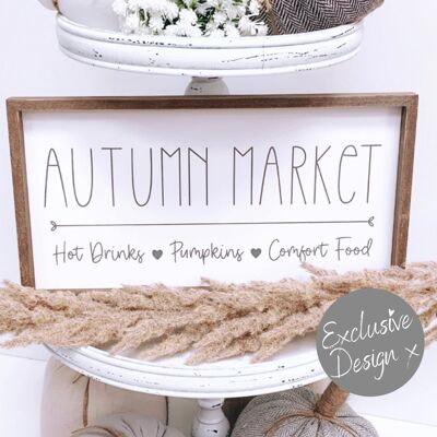 Exclusive Range - Autumn Market Plaque