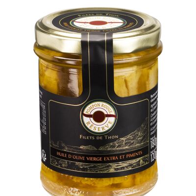 Filetti di Tonno in Olio Extravergine di Oliva e Peperoni