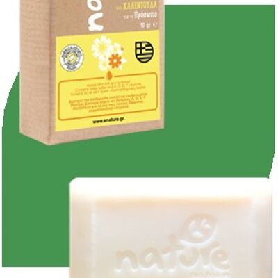 Chamomile & calendula facial natural soap, 90gr