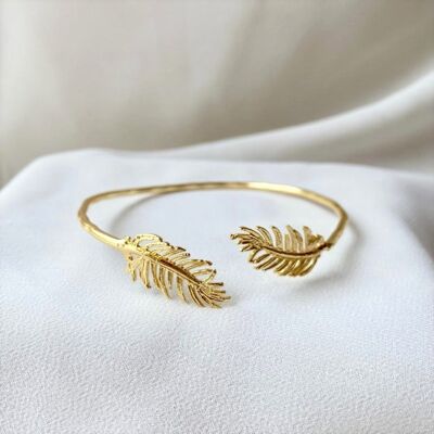Bracelet, gold women's bracelet.   Adjustable..   Jewelry.   Golden.   Weddings, guests.   Hand made.