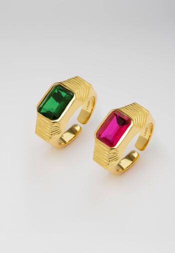 Bague Chevalier Fuchsia 3