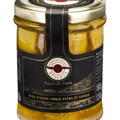 Thunfischfilets in nativem Olivenöl extra und Vanille