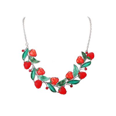 Selia strawberry necklace