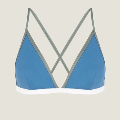 BIKINI TOP TRIÁNGULO AZUL