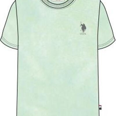 Acid Wash SS T-Shirt , Green Ash