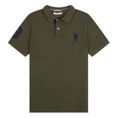 Player 3 Polo Regular Fit , Army Green