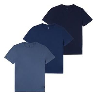 DHM 3 Pack T-Shirt , China Blue