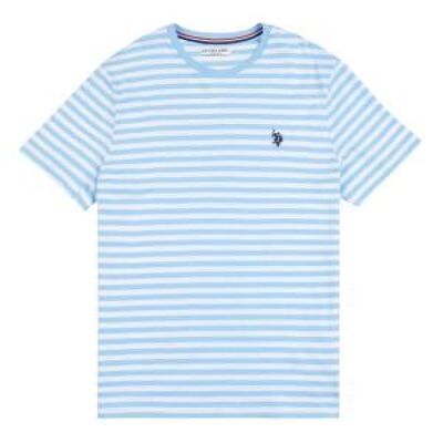 Pencil Stripe Tee , Blue Bell