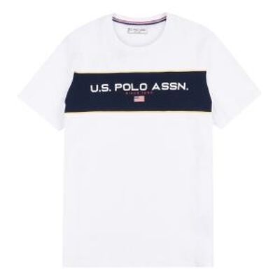 USPA Sport Panelled T-Shirt , Bright White