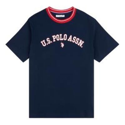 College Arch T-Shirt , Navy Blazer