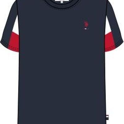 Sliced Sleeve T-Shirt , Navy Blazer