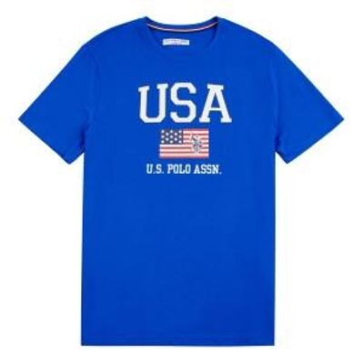 Print USPA T-Shirt , Nautical Blue