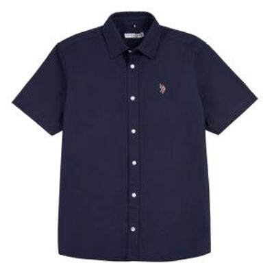 Lifestyle Peached Oxford SS Shirt , Navy Blazer