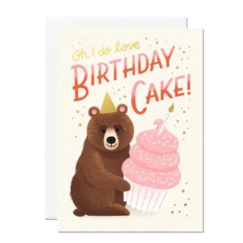 Ours d'anniversaire | Carte d'anniversaire animaux | Enfants Carte de vœux 2