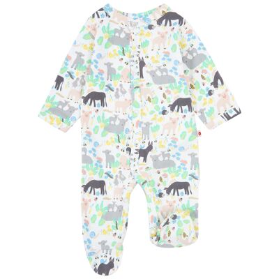 FOOTED SLEEPSUIT - COUNTRY FRIENDS