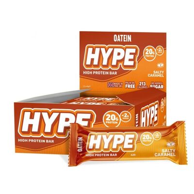 OATEIN HYPE LOW SUGAR PROTEIN BAR, SALTY CARAMEL