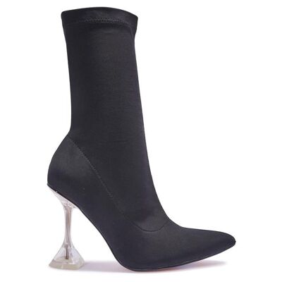 Ankle Boots - BLACK/LYCRA/SYNTHETIC