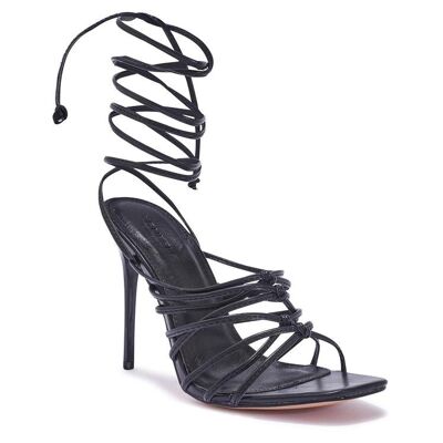 Heel Sandals - BLACK/PU/SYNTHETIC