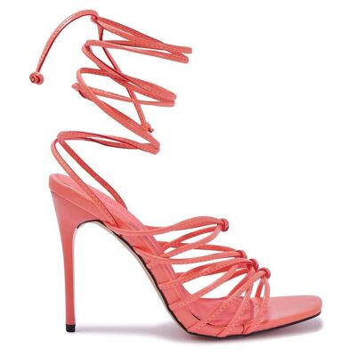 Heel Sandals - CORAL/PU/SYNTHETIC