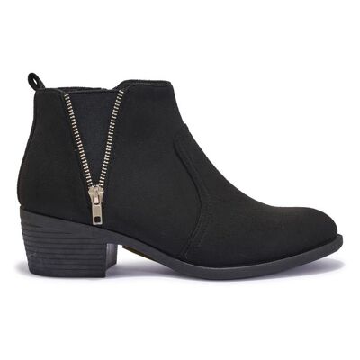 BASIC ZIP DETAIL BLOCK BOOT - Z-12