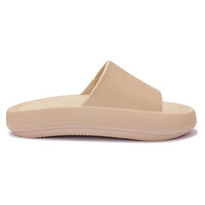 SLIP ON MULE SLIDER - BONE/PU/SYNTHETIC - Z-18 125532