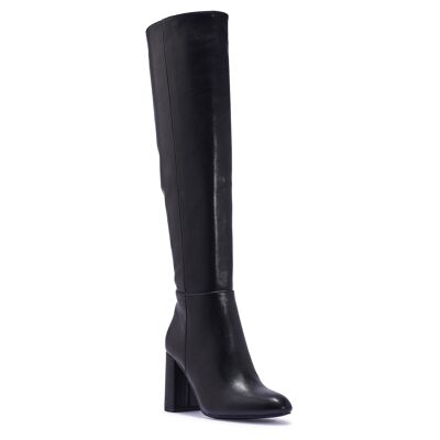 BLOCK HEEL OVER THE KNEE BOOT