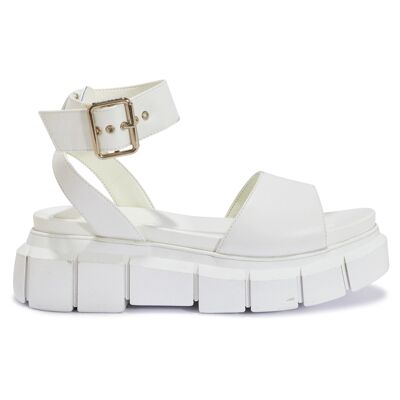 EXTREME CHUNKY SPORTS SANDAL - WHITE/PU/SYNTHETIC